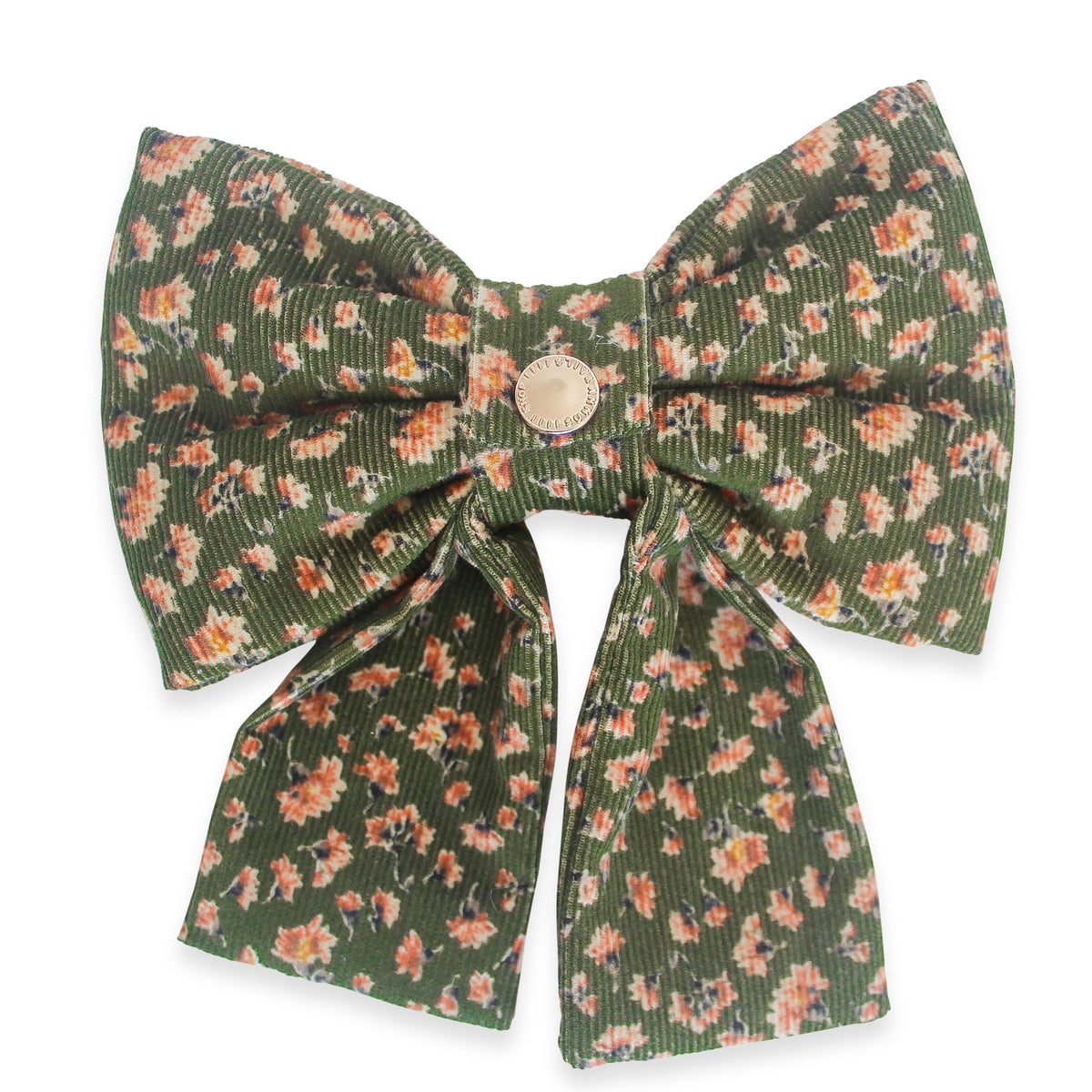 Autumn Florals Corduroy Dog Sailor Bow
