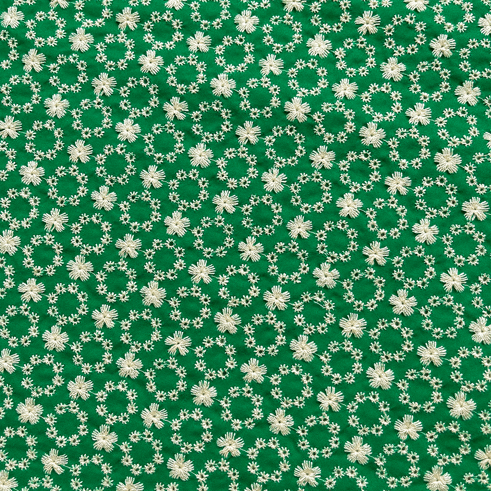 Green Eyelet Dog Bandana