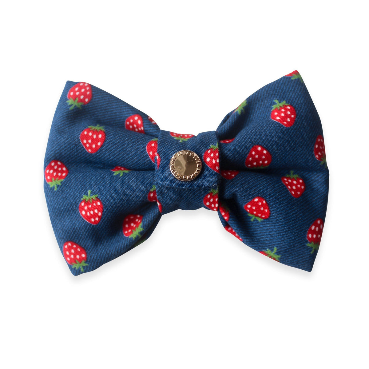 Strawberry Jeans Dog Bow Tie