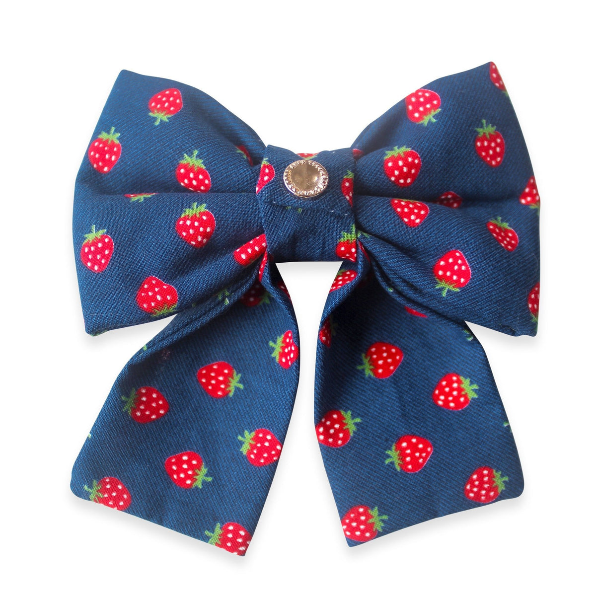 Strawberry Jeans Dog Sailor Bow
