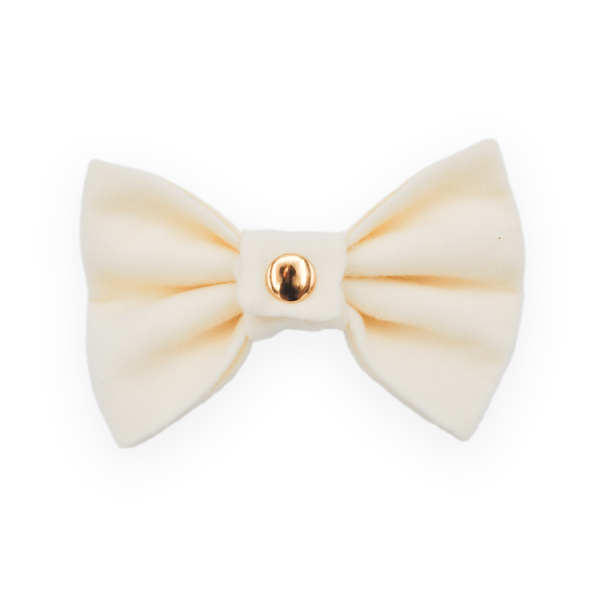 Ivory Flannel Dog Bow Tie