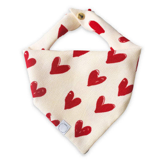 Be My Valentine Corduroy Dog Bandana
