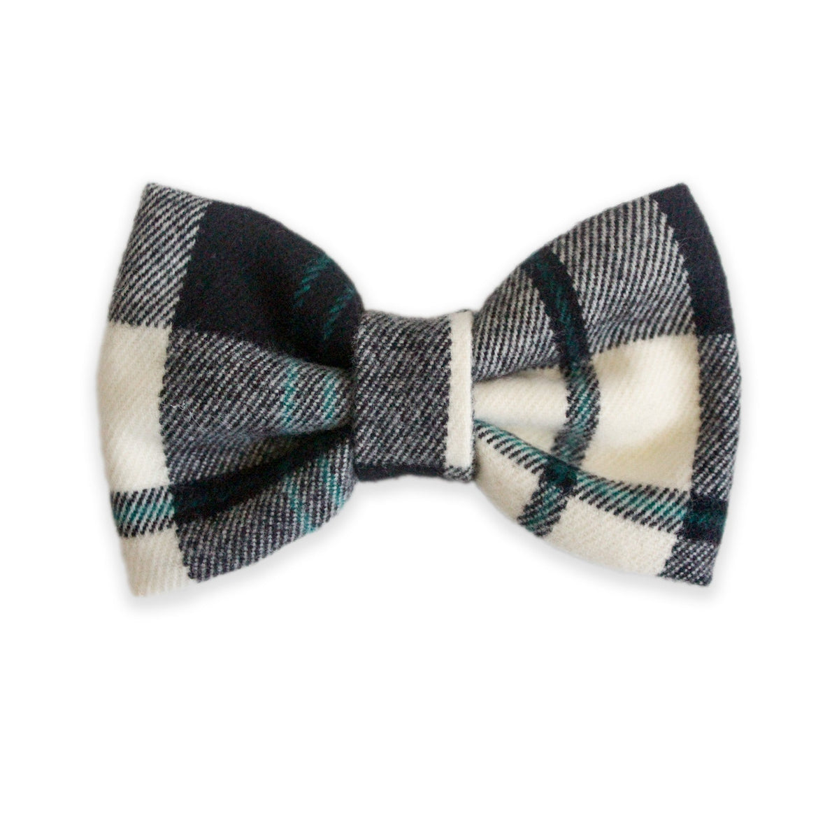 Black & White Flannel Dog Bow Tie