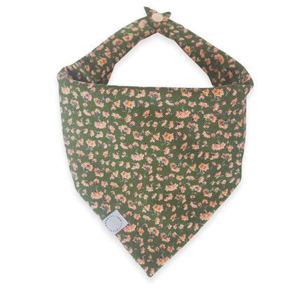Autumn Florals Corduroy Dog Bandana