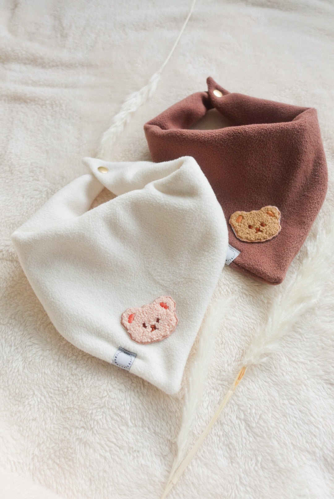 Teddy Fleece Brown Dog Bandana