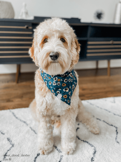 Corduroy Floral Dog Bandana