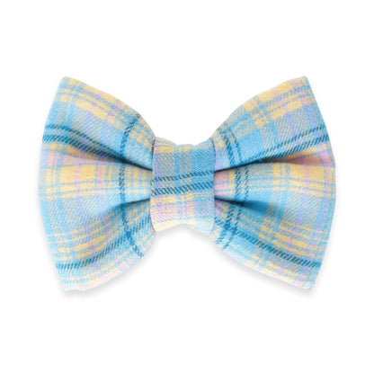 Spring Plaid Dog Bow Tie