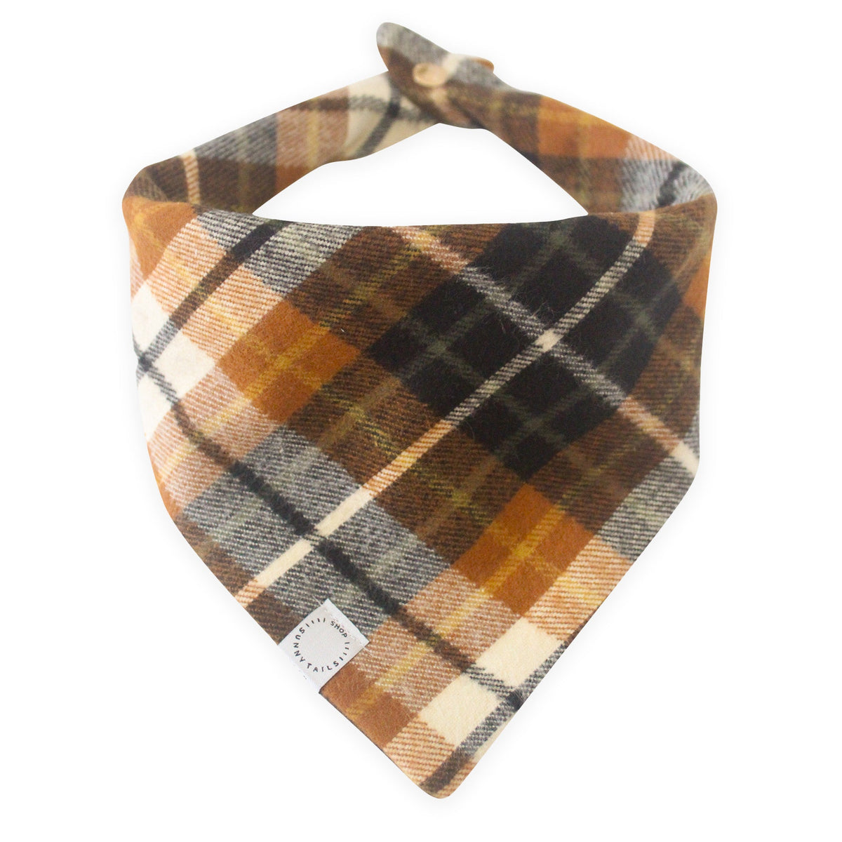 Harvest Plaid Flannel Dog Bandana