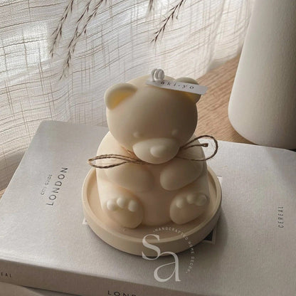 Natural Teddy Bears Candle