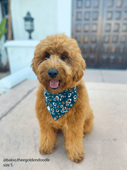 Corduroy Floral Dog Bandana