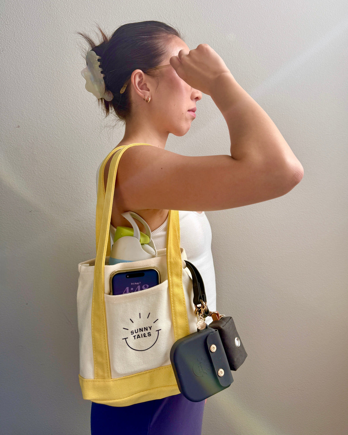 Sunnytails Mini Canvas Tote Bag