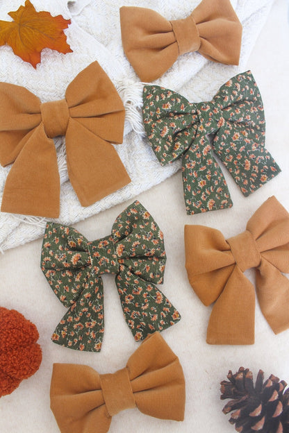 Caramel Corduroy Dog Bow Tie