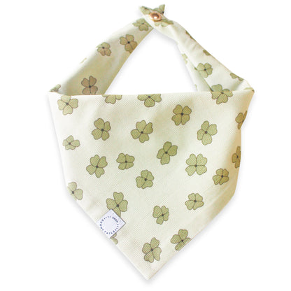 Lucky Clover Corduroy Dog Bandana