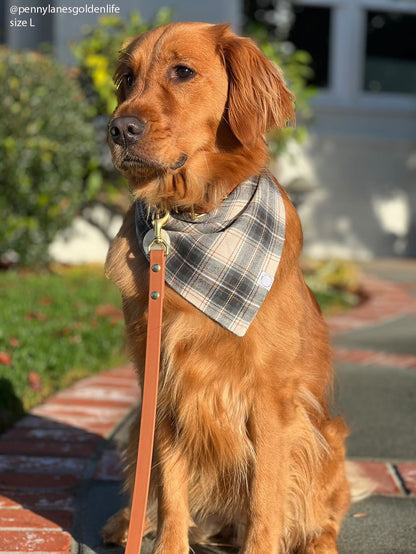 Woodland Plaid Flannel Dog Bandana