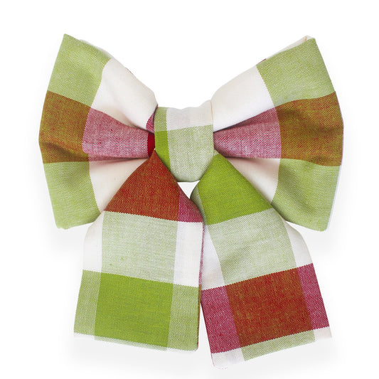 Picnic Plaid Dog Sailor Bow