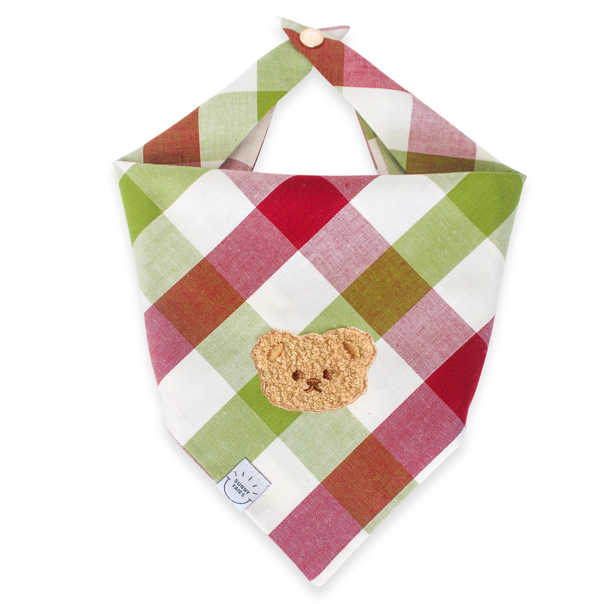 Picnic Plaid Teddy Bear Dog Bandana