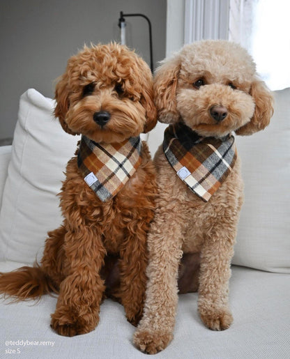 Harvest Plaid Flannel Dog Bandana