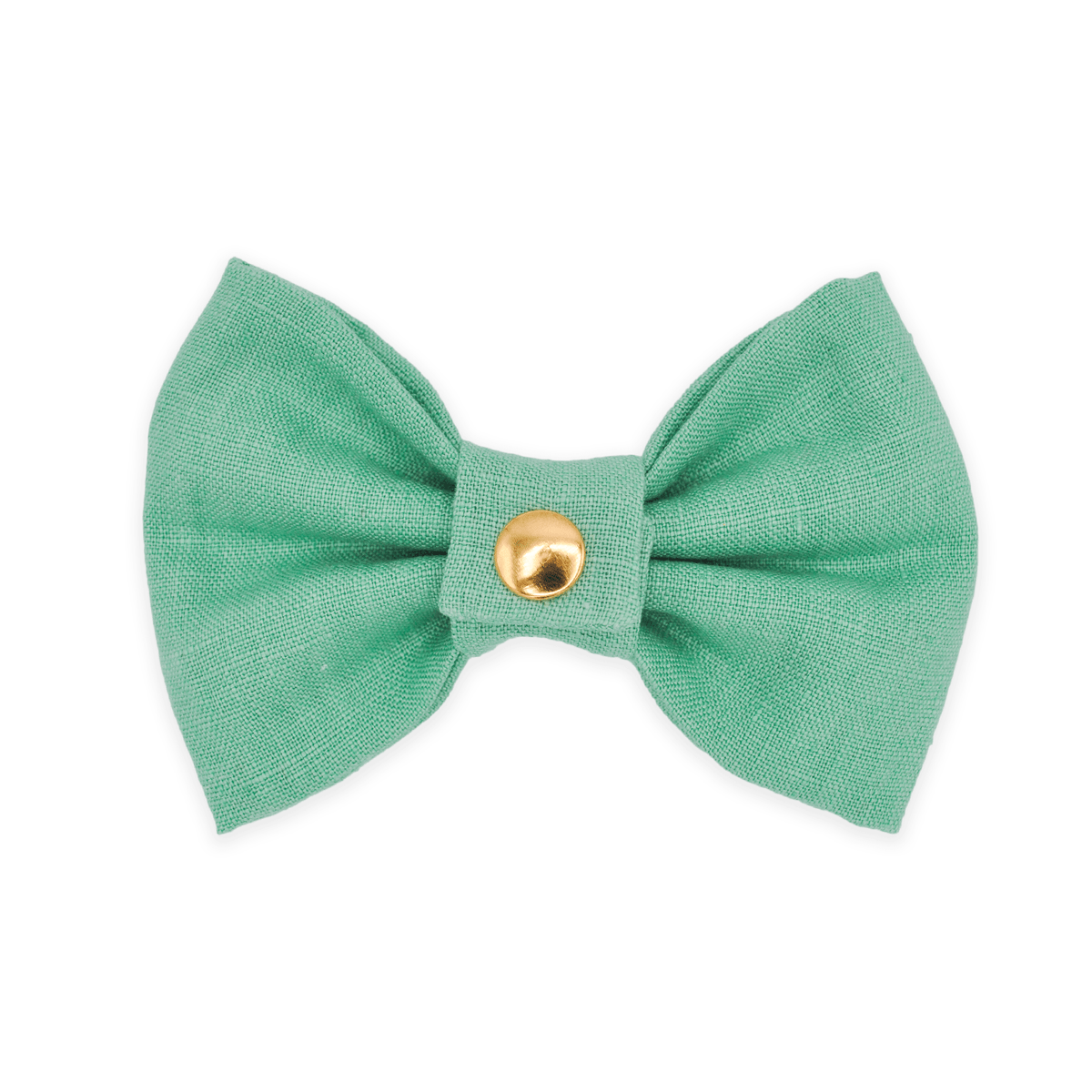 Matcha Sage Green Linen Dog Bow Tie