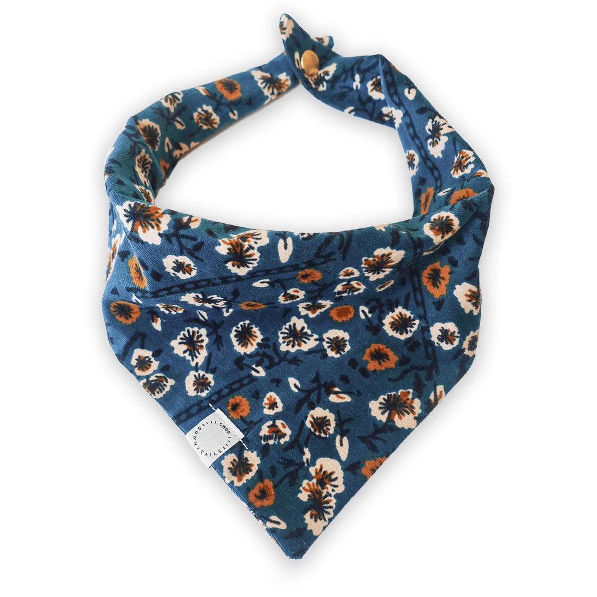 Corduroy Floral Dog Bandana