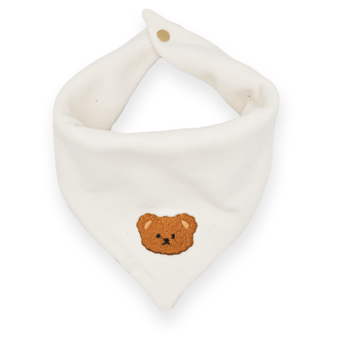 Teddy Fleece Ivory Dog Bandana