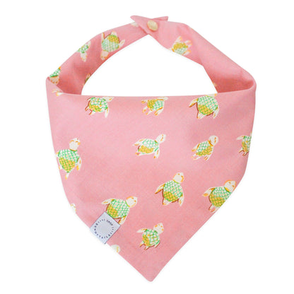 Just Keep Swimming Turtles Dog Bandana