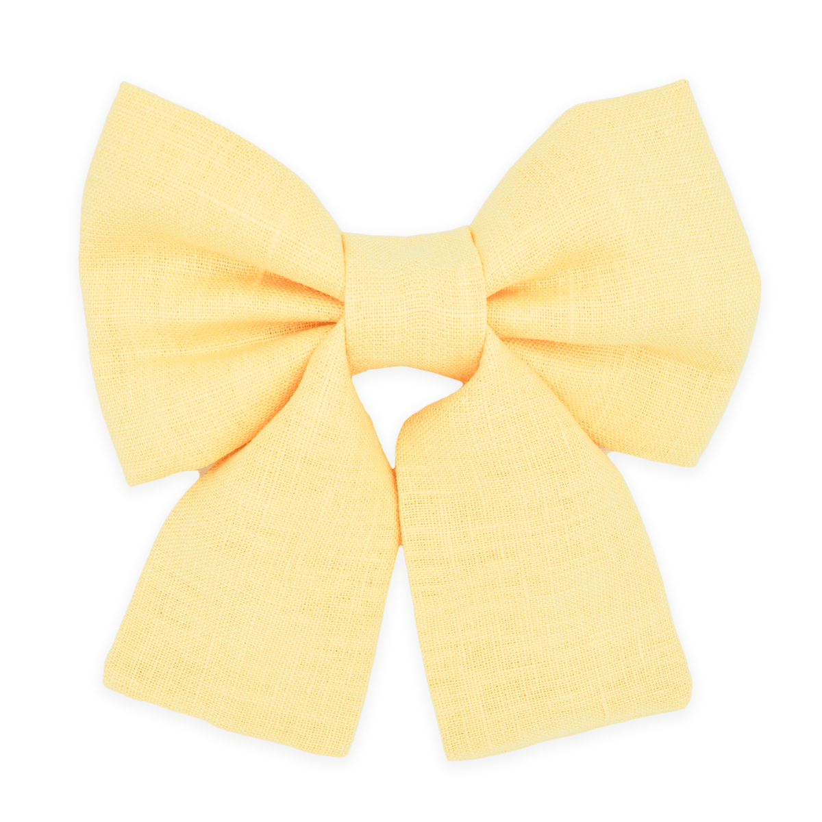 Yuzu Yellow Linen Dog Sailor Bow