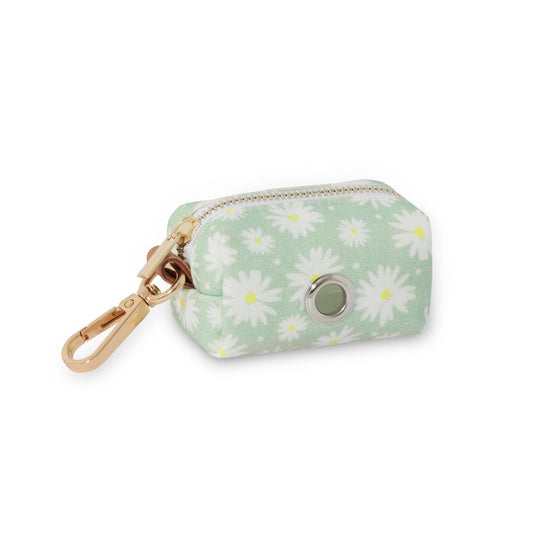 Pistachio Green Daisy Waste Bag Holder