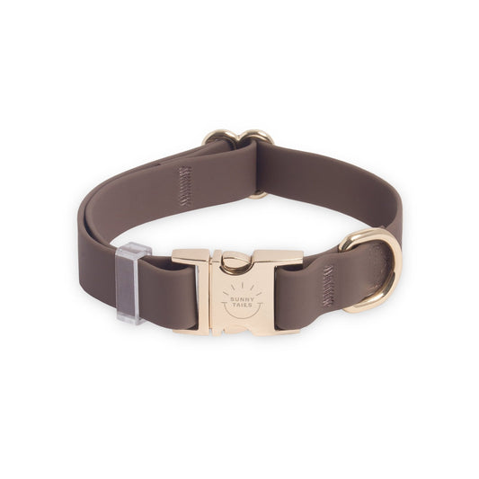 Espresso Brown Waterproof Dog Collar