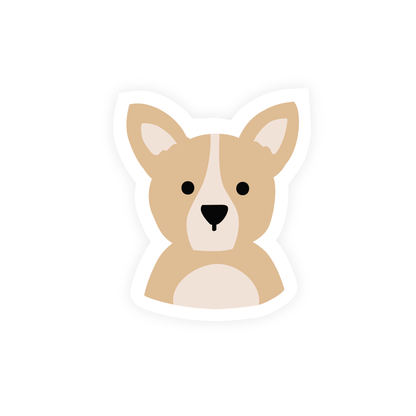 Corgi Dog Vinyl Sticker