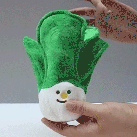Eat Your Vegetables Crinkle & Squeaker Dog Toy