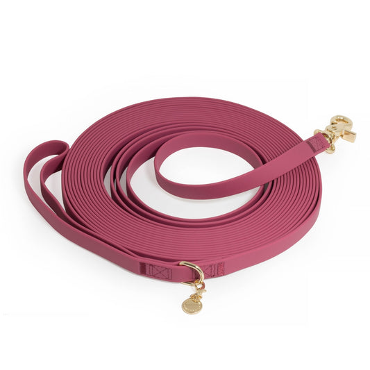 Mulberry Burgundy Waterproof Cloud 30 Ft Dog Leash