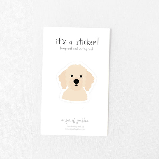 Doodle Dog Vinyl Sticker
